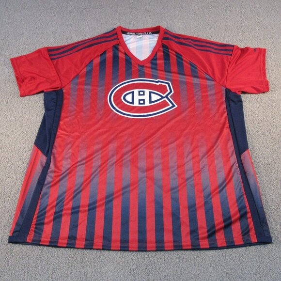 Adidas Mens Soccer Jersey – Size 3XL – Montreal Canadiens Red Blue Gradient - Picture 1 of 13